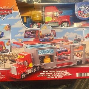 Disney Red Cars Mack Truck Playset